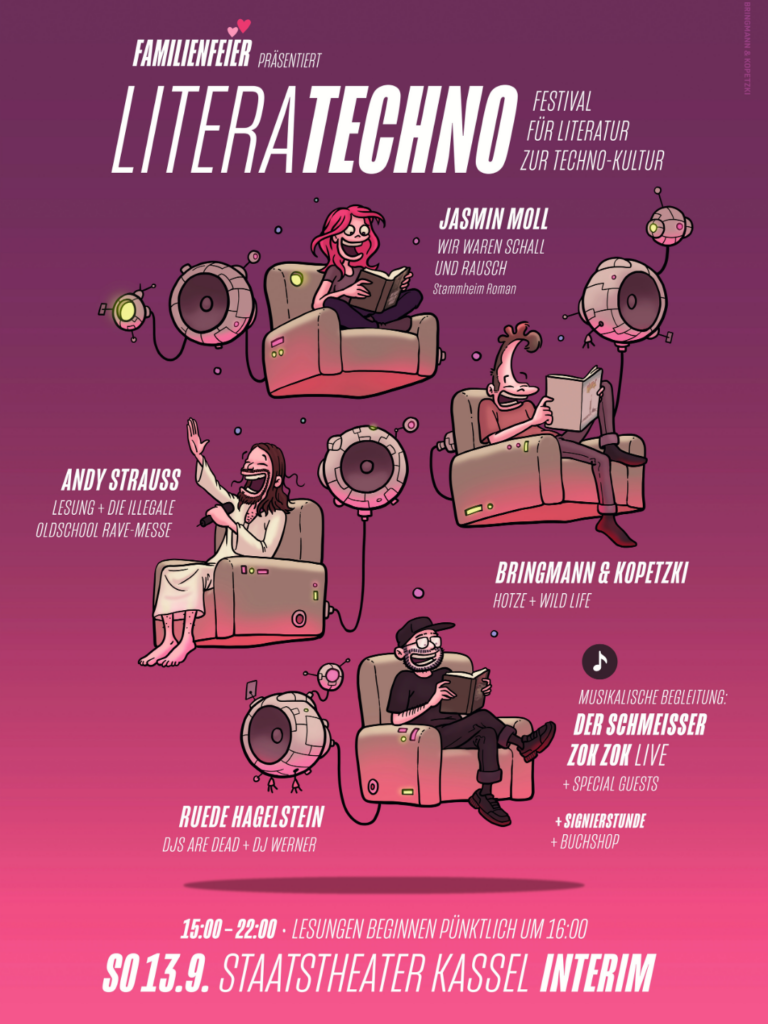 Flyer LITERATECHNO Festival für Literatur zur Technokultur 2026